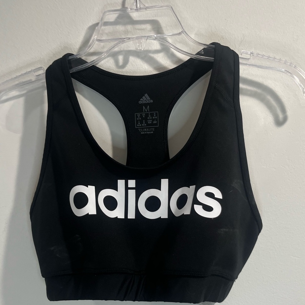 Medium black adidas women’s sports bra